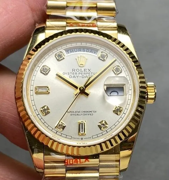 DailyWear Rolex Day Date For Sale M128238 Size 36mm Diamond Scale Watch Q Factory 2711