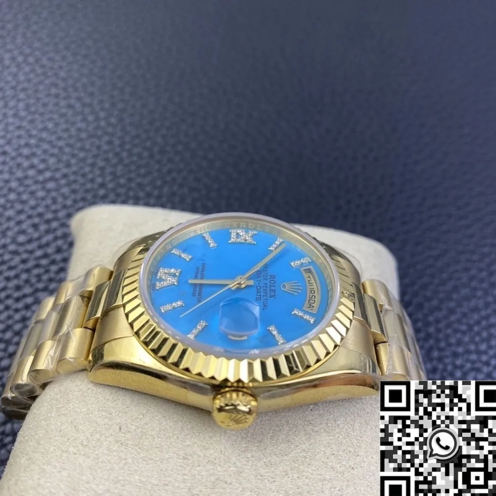 HighPerformance Rolex Day Date M118238-0071 Turquoise Dial Gold Watches Size 36mm EW Factory 2775
