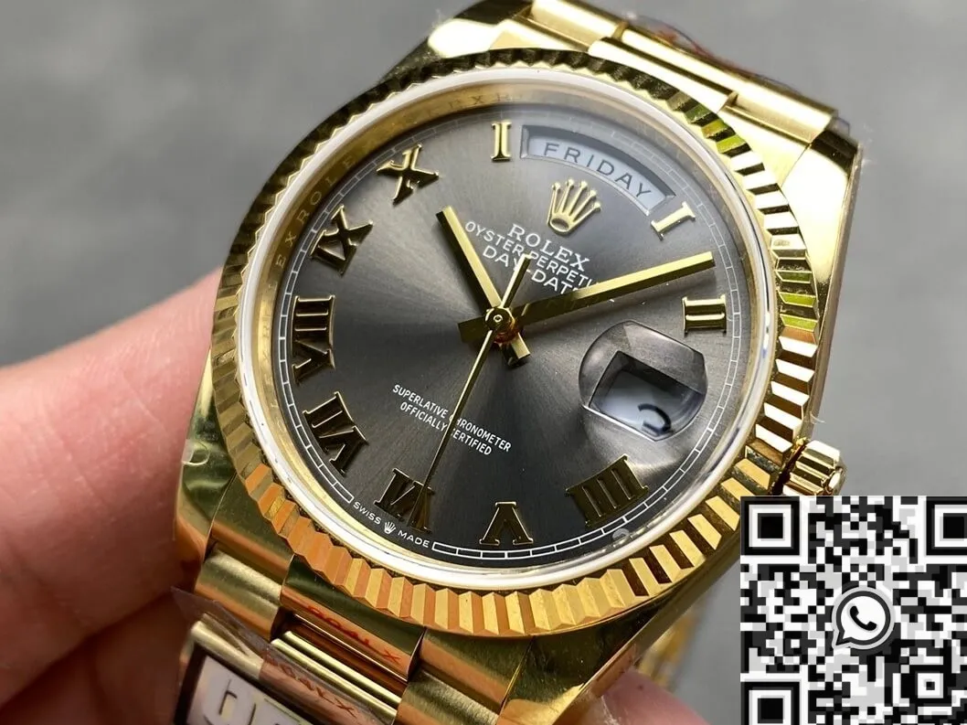 Stretchable Rolex Day Date M118238 Black Dial Size 36mm Watch Q Factory 2706