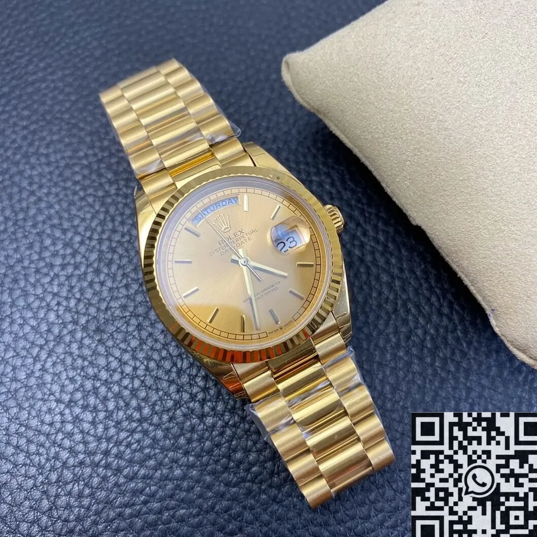 Rolex Day Date M128235-0037 Champagne Gold Watch Size 36mm EW Factory Contemporary 2776