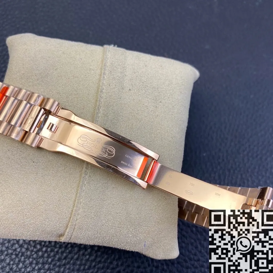 Packable Rolex Day Date M128235-0037 Gradient Brown Dial Ladies Rose Gold Watch Size 36mm EW Factory 2777