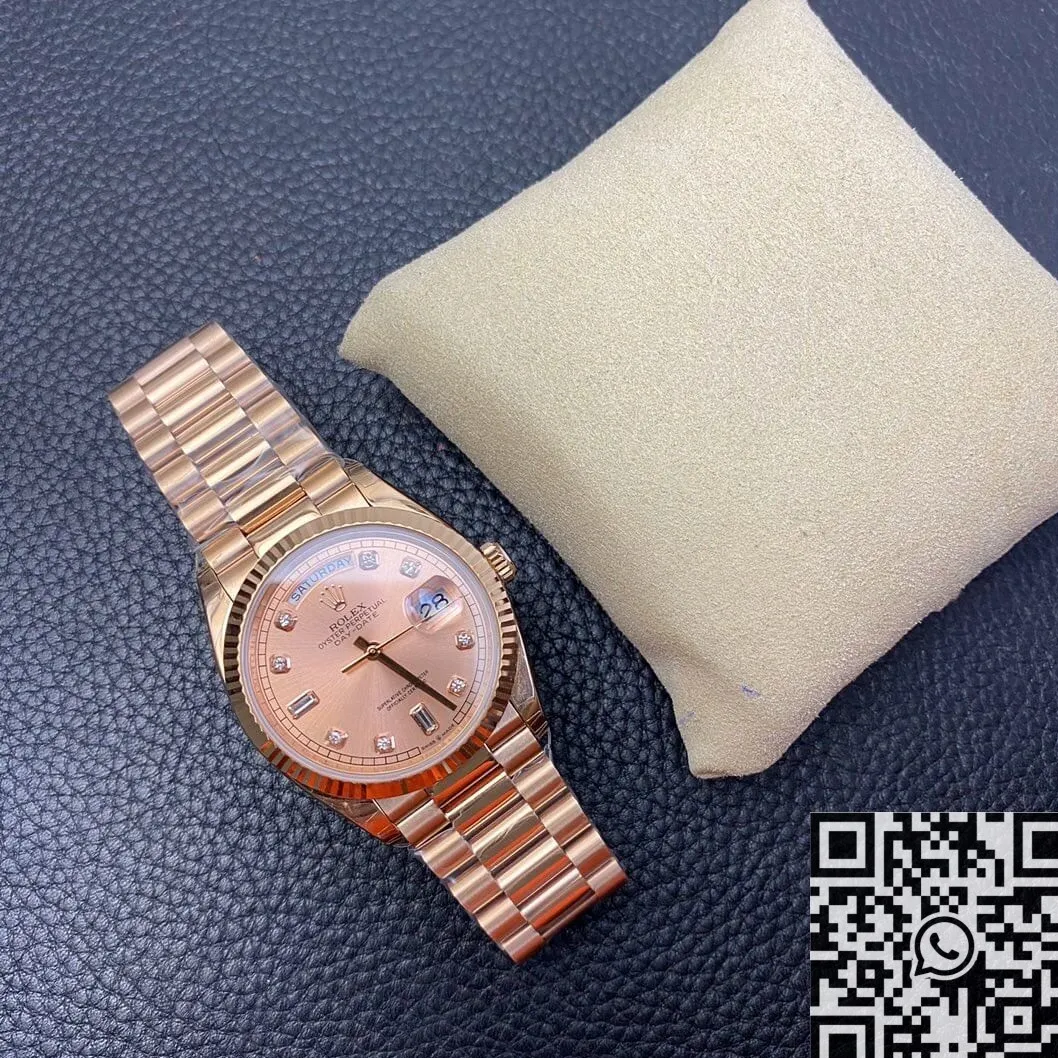 Rolex Day Date M128235-0037 Rose Gold Dial Ladies Rose Gold Watch Size 36mm EW Factory Vibrant 2778