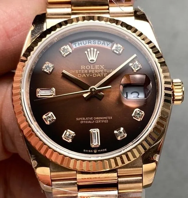 Rolex Day Date M128235-0037 Size 36mm Watch Q Factory EyeCatching 2703