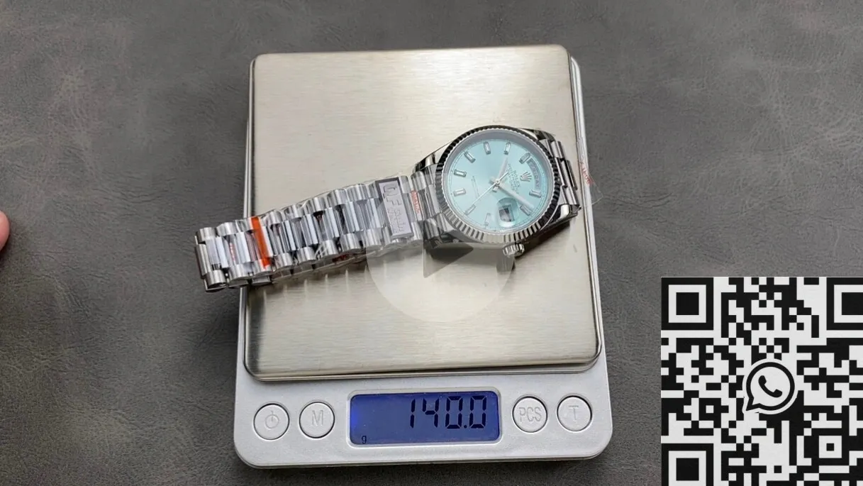 Attractive Rolex Day Date M128236-0009 Ice Blue Dial 36mm Watch Q Factory 2710