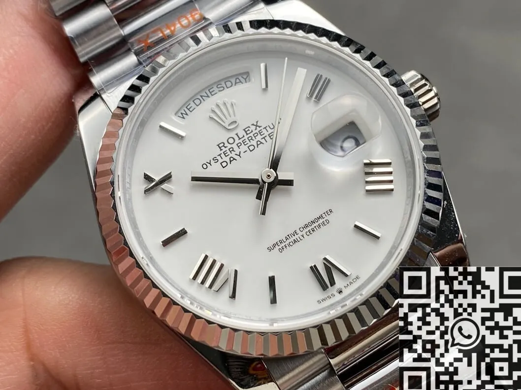 HighQuality Rolex Day-Date M128236-0017 White Dial 36mm Watch Q Factory 2721