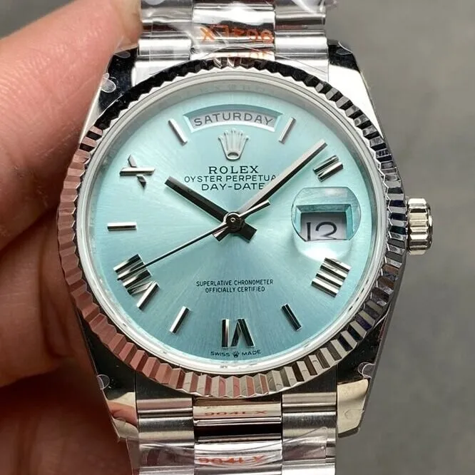 Rolex Day-Date M128236-0018 STrip Nail Scale 36mm Watch Q Factory Resilient 2722