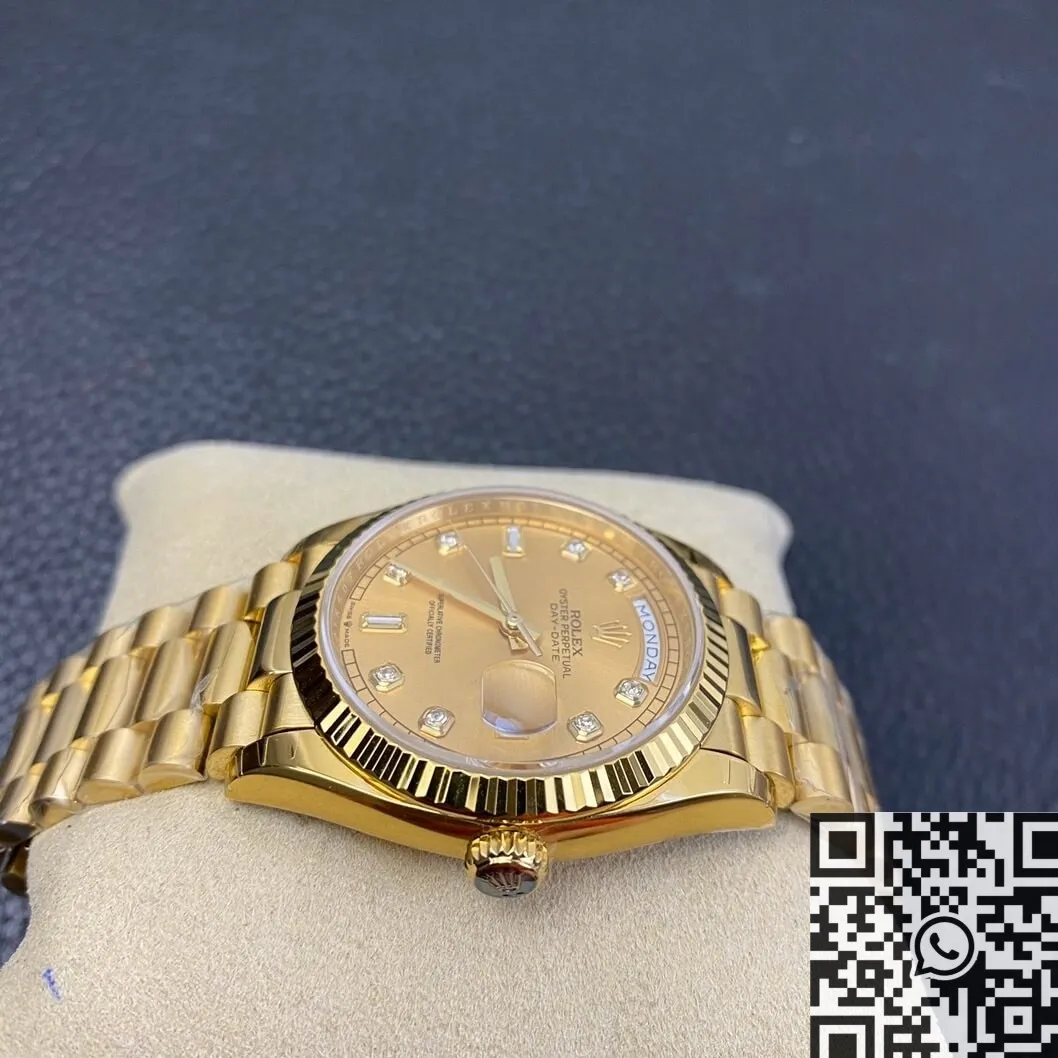 EasyMatch Rolex Day Date M128238-0008 Ladies Gold Watch Size 36mm EW Factory 2779