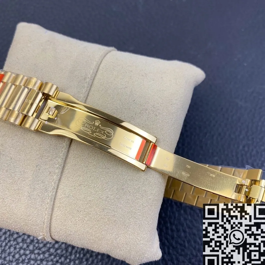 Stretchable Rolex Day Date M128238-0022 Brown Dial Ladies Gold Watch Size 36mm EW Factory 2781