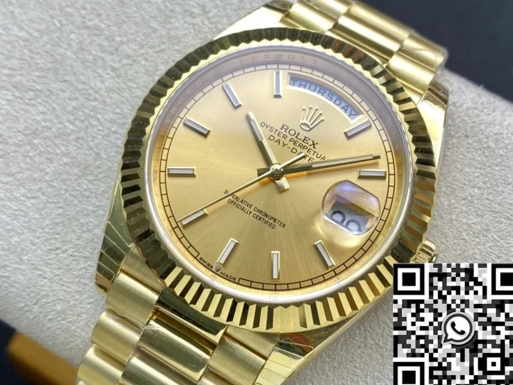 Rolex Day Date M128238-0045 Champagne Dial Size 40mm Watch EW Factory Lightweight 2780