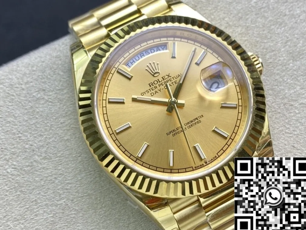 Rolex Day Date M128238-0045 Champagne Dial Size 40mm Watch EW Factory Lightweight 2780