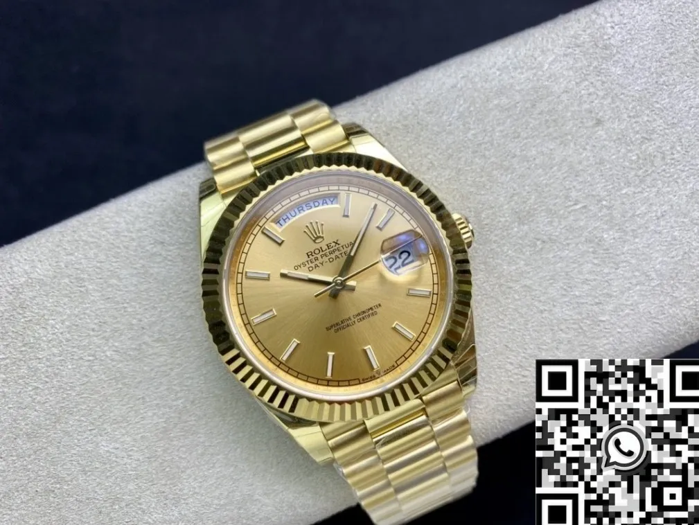 Rolex Day Date M128238-0045 Champagne Dial Size 40mm Watch EW Factory Lightweight 2780