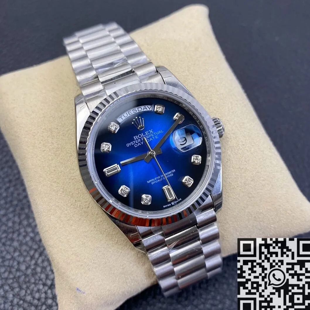Rolex Day Date M128239-0023 Gradient Blue Dial Size 36mm EW Factory Effortless 2783
