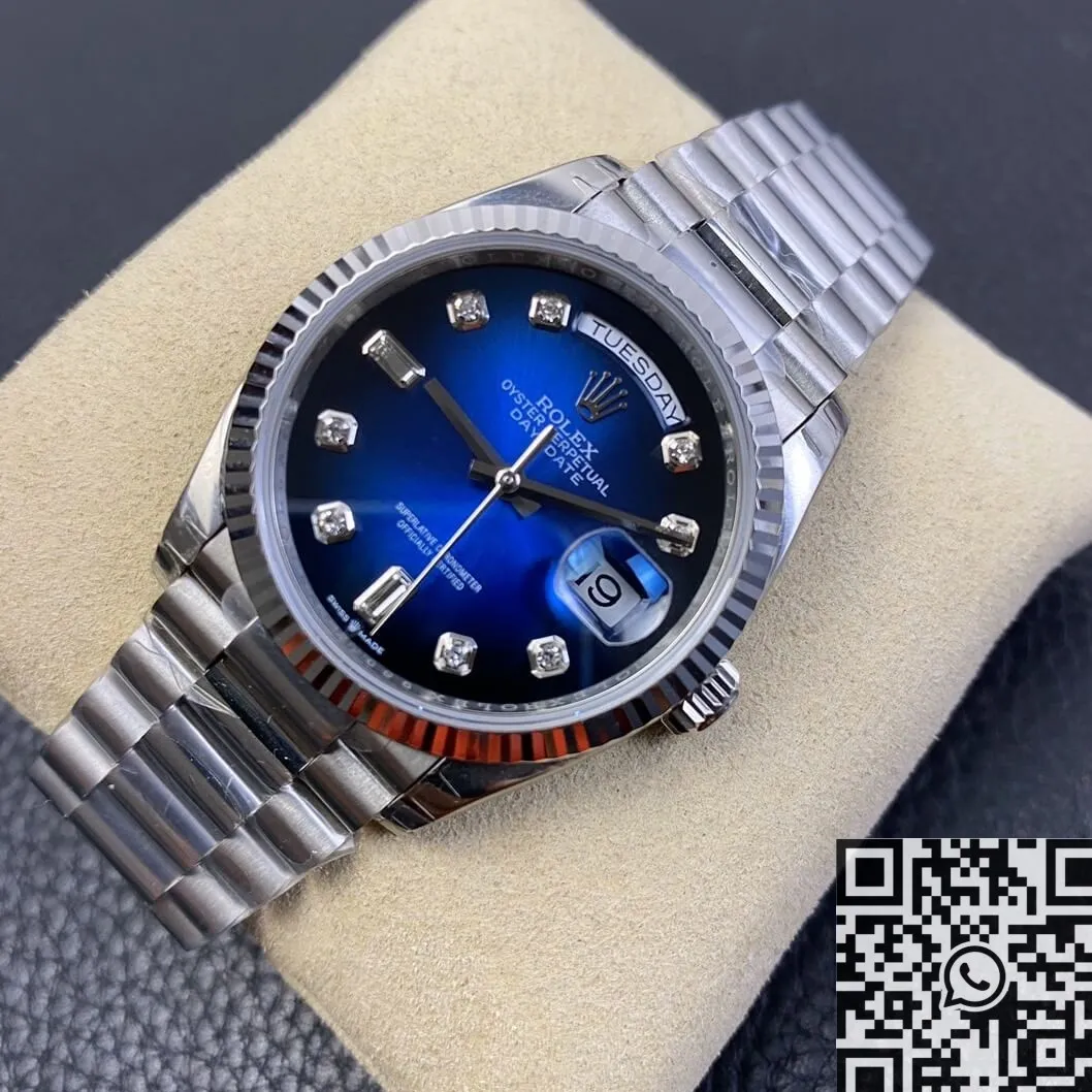 Rolex Day Date M128239-0023 Gradient Blue Dial Size 36mm EW Factory Effortless 2783