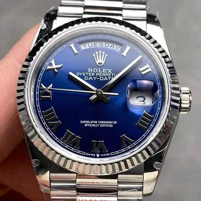 Rolex Day-Date M128239-0063 Blue Dial 36mm Watch Q Factory Modern 2724