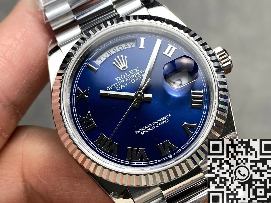 Rolex Day-Date M128239-0063 Blue Dial 36mm Watch Q Factory Modern 2724