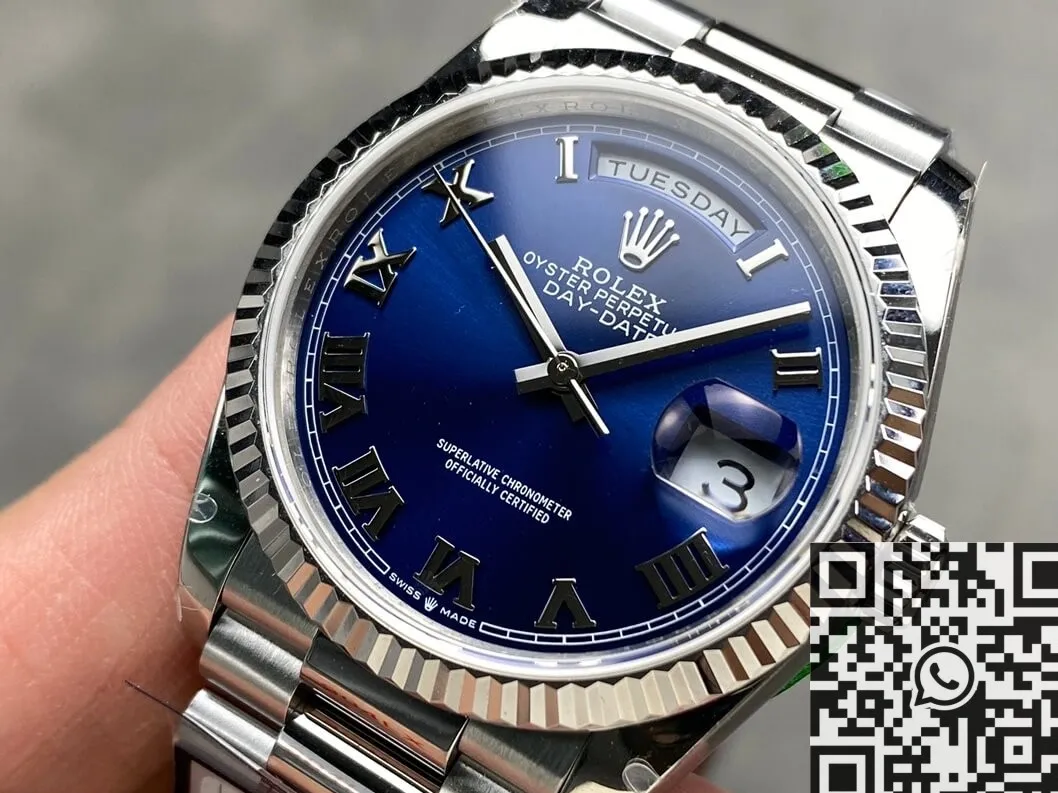 Rolex Day-Date M128239-0063 Blue Dial 36mm Watch Q Factory Modern 2724