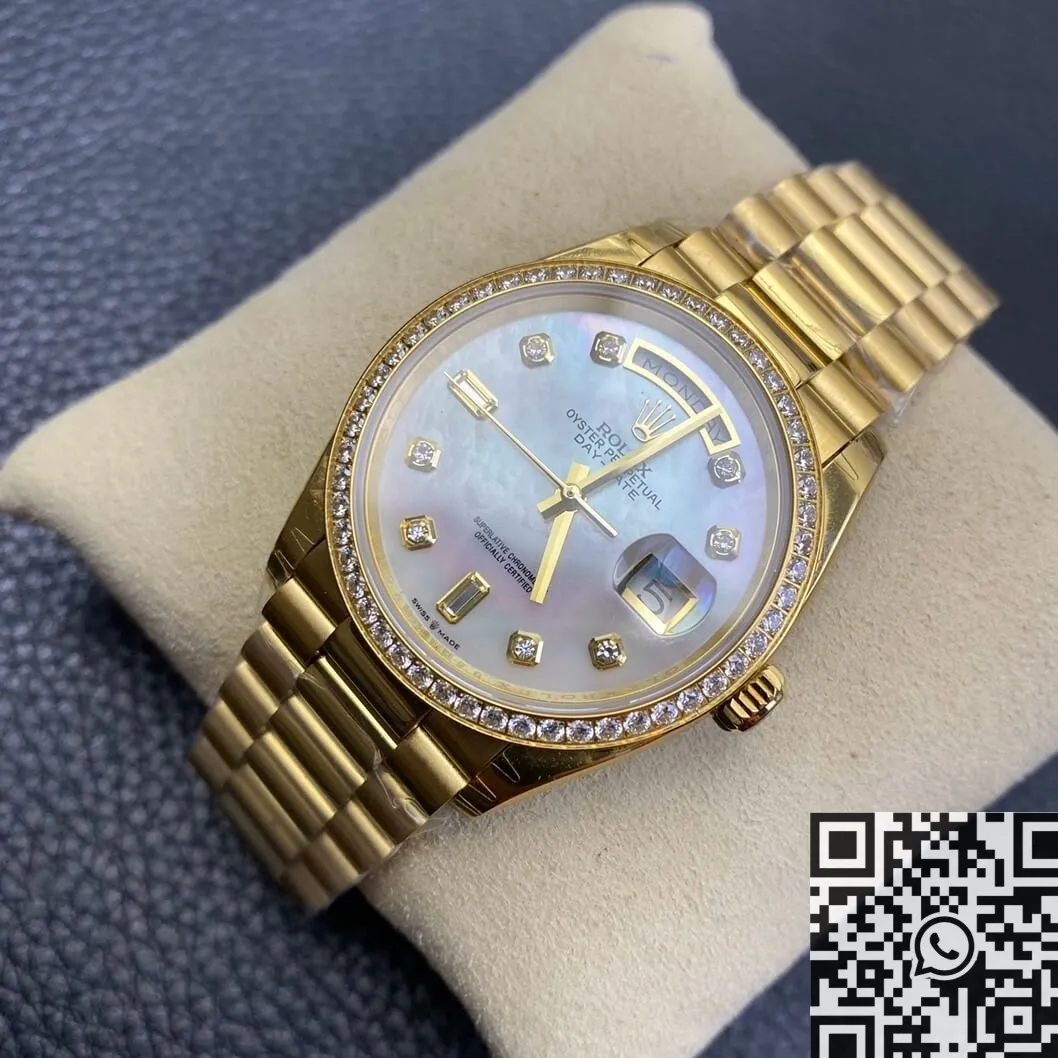 Stylish Rolex Day Date M128348RBR-0017 Ladies Gold Watch Size 36mm EW Factory 2784
