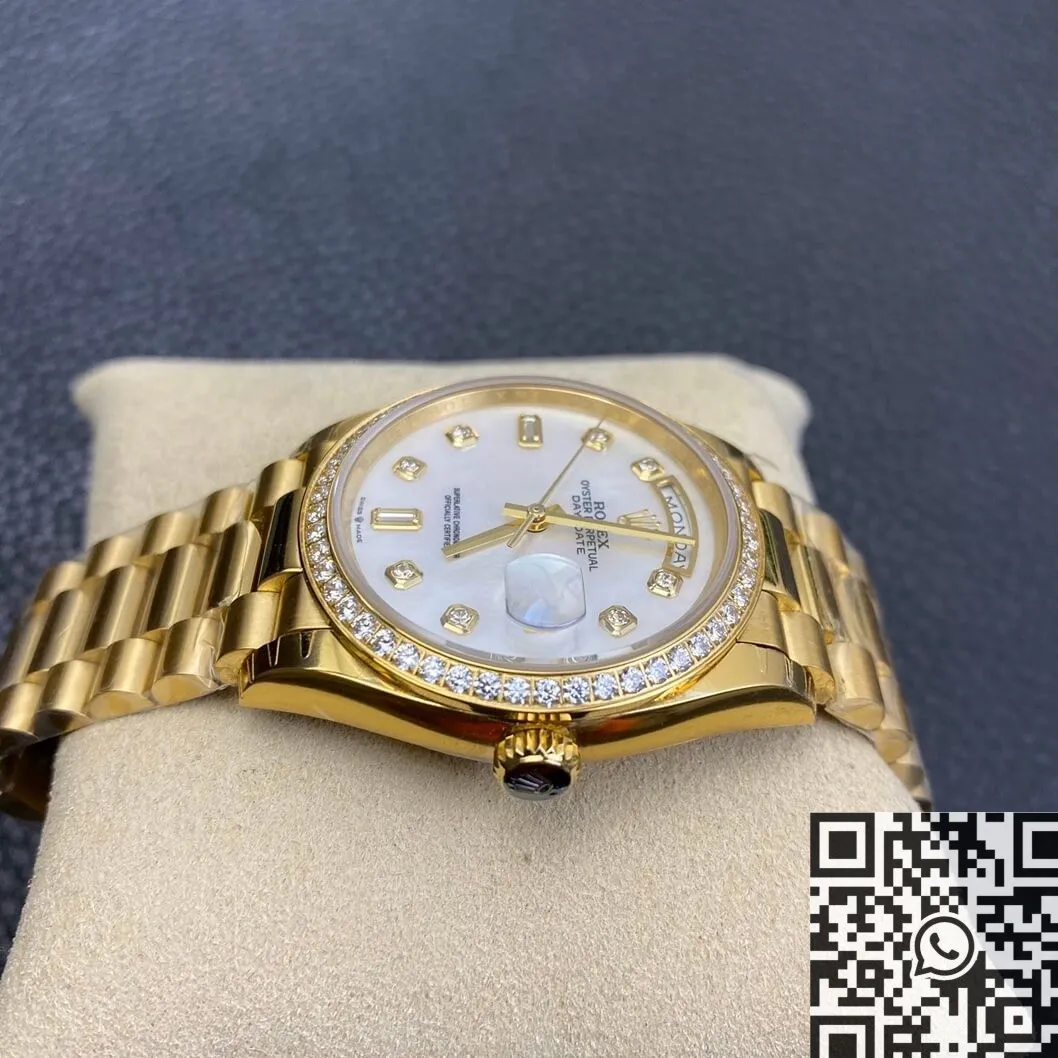 Stylish Rolex Day Date M128348RBR-0017 Ladies Gold Watch Size 36mm EW Factory 2784