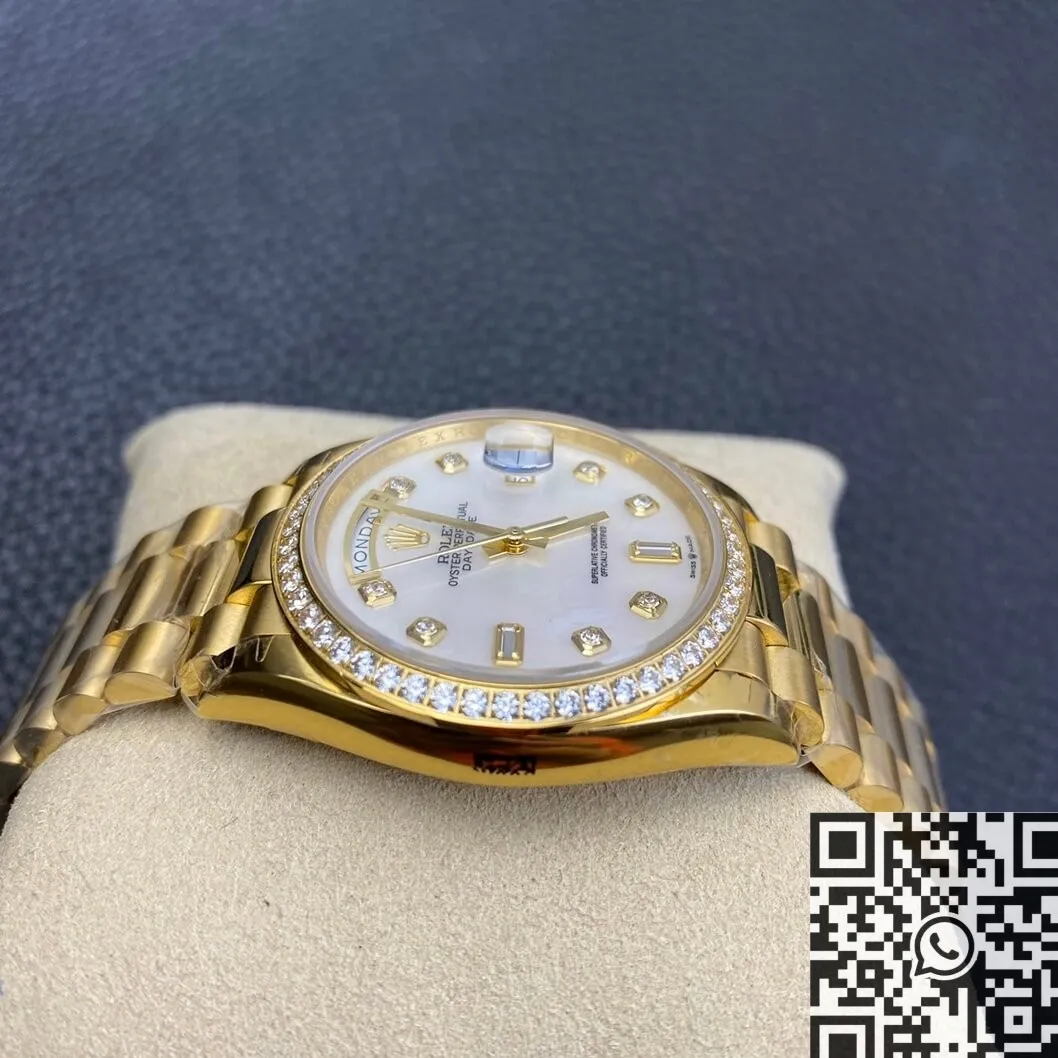 Stylish Rolex Day Date M128348RBR-0017 Ladies Gold Watch Size 36mm EW Factory 2784