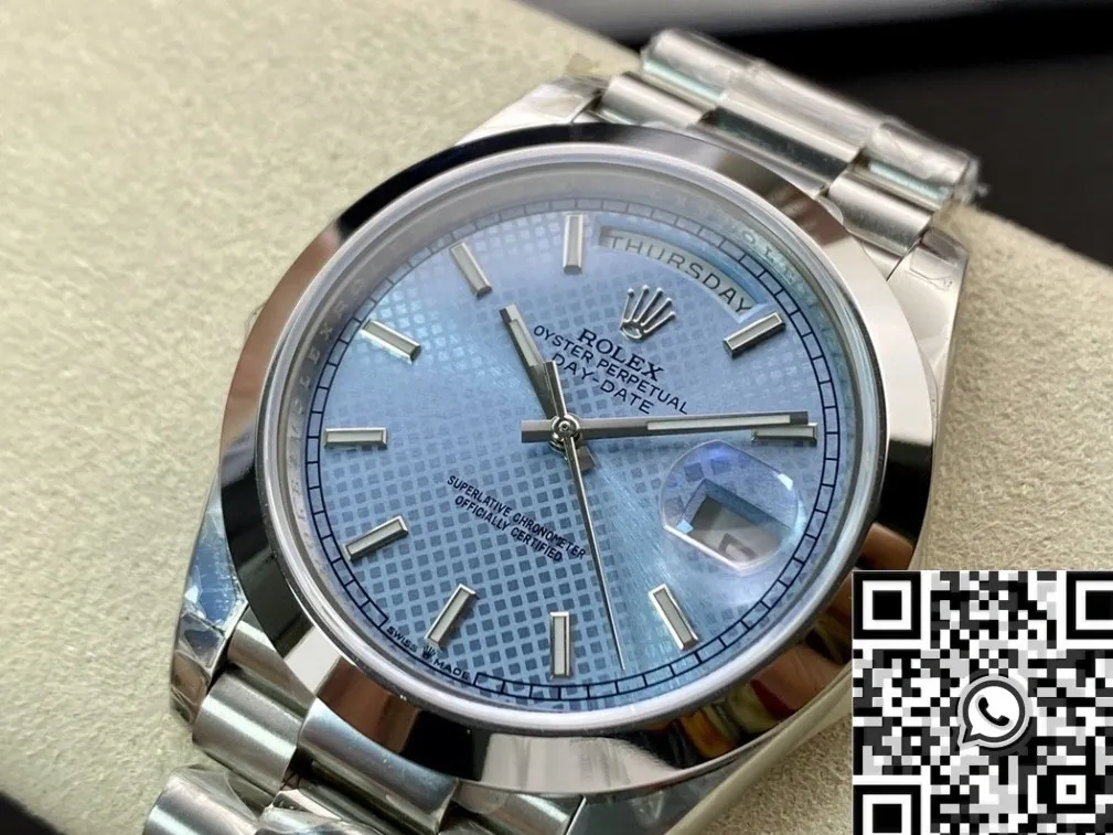 Rolex Day Date M228206-0004 Light Blue Dial Size 40mm Watch EW Factory SoftTouch 2789
