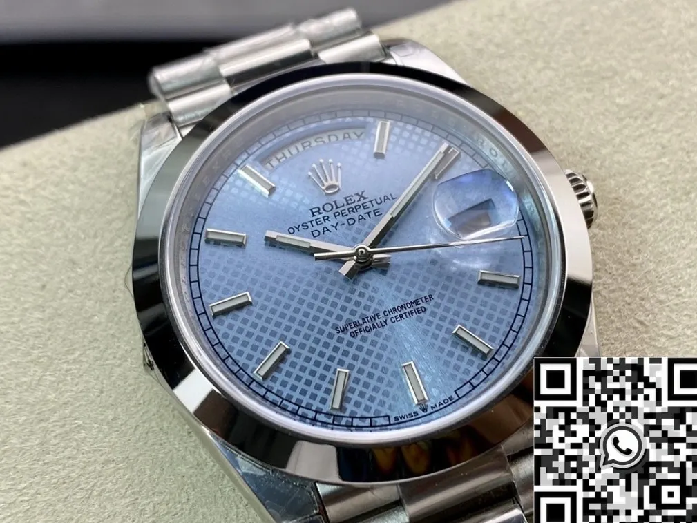 Rolex Day Date M228206-0004 Light Blue Dial Size 40mm Watch EW Factory SoftTouch 2789