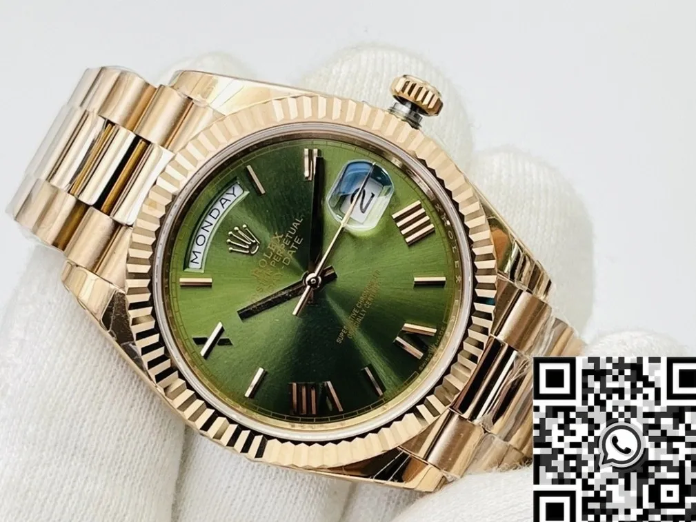 Rolex Day Date M228235-0025 Olive Green Dial Size 40mm Watch EW Factory Sleek 2790