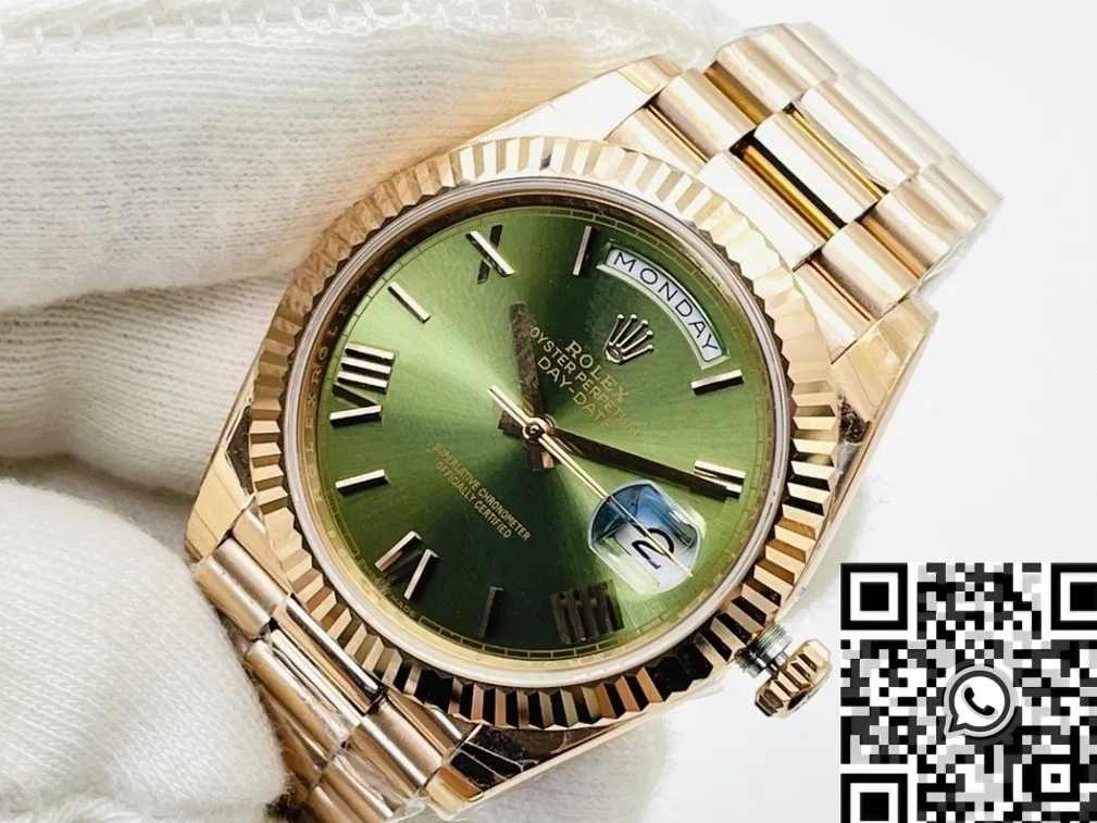 Rolex Day Date M228235-0025 Olive Green Dial Size 40mm Watch EW Factory Sleek 2790