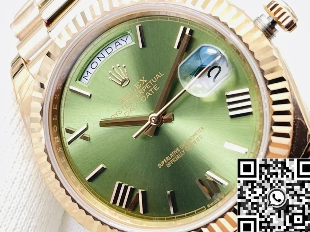 Rolex Day Date M228235-0025 Olive Green Dial Size 40mm Watch EW Factory Sleek 2790