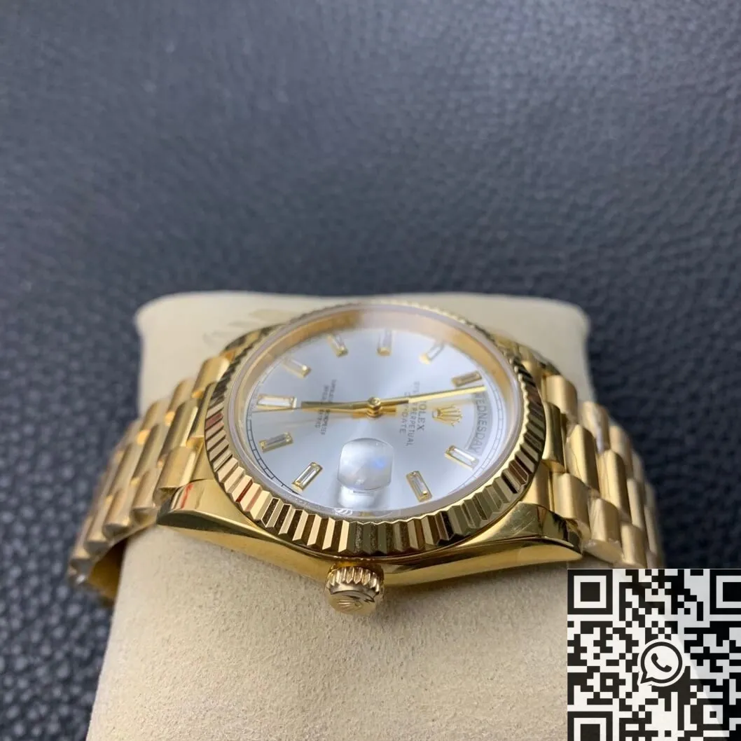 Rolex Day Date M228235 Silver Gray Dial Gold Watch Size 40mm EW Factory Durable 2788