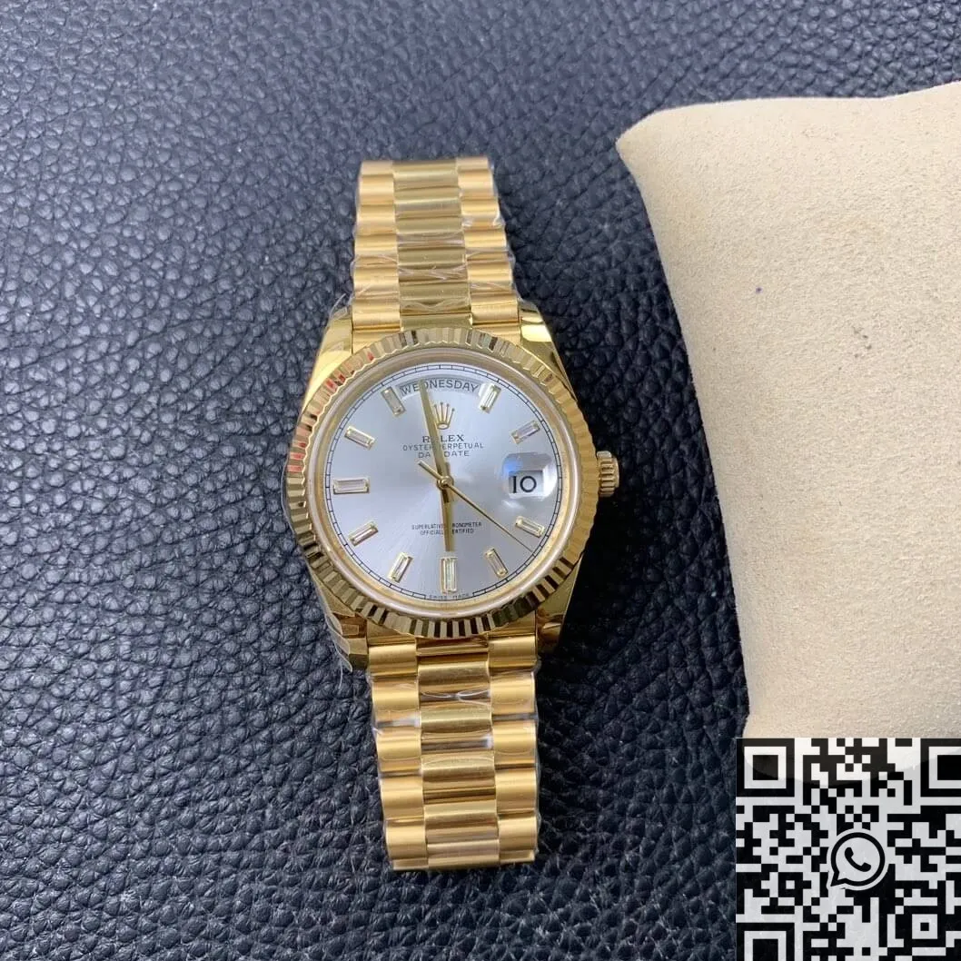 Rolex Day Date M228235 Silver Gray Dial Gold Watch Size 40mm EW Factory Durable 2788