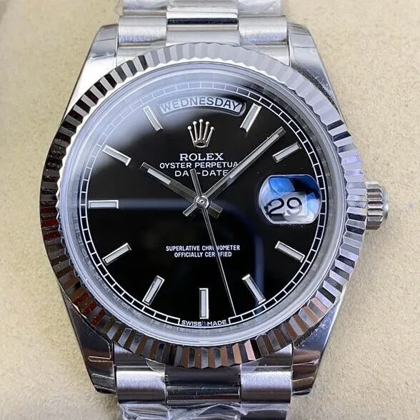 ComfortFit Rolex Day Date M228236-0003 Black Dial Size 40mm Watch EW Factory 2792