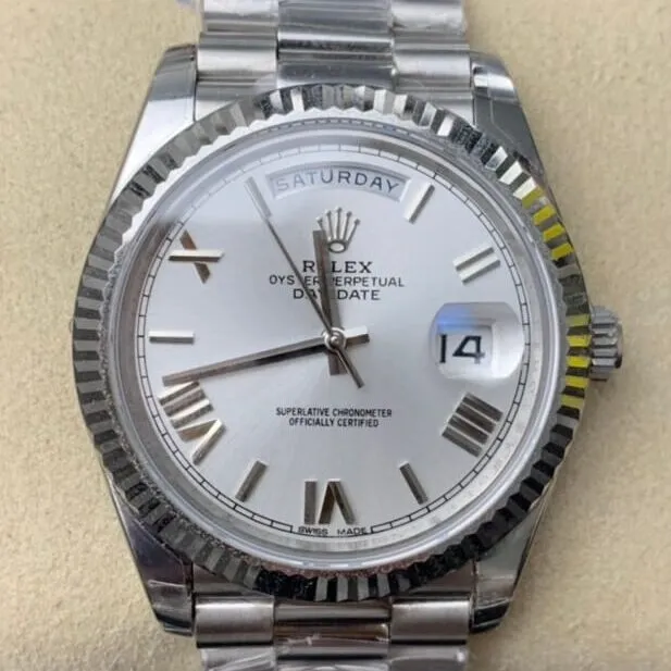 Bright Rolex Day Date M228236-0010 White Dial Size 40mm Watch EW Factory 2793