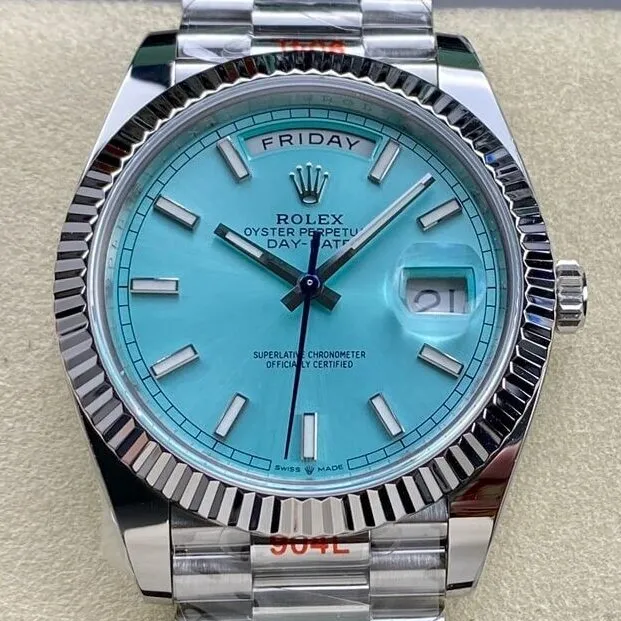 Snug Rolex Day Date M228236-0018 Lce Blue Size 40mm Watch ARF Factory 2144