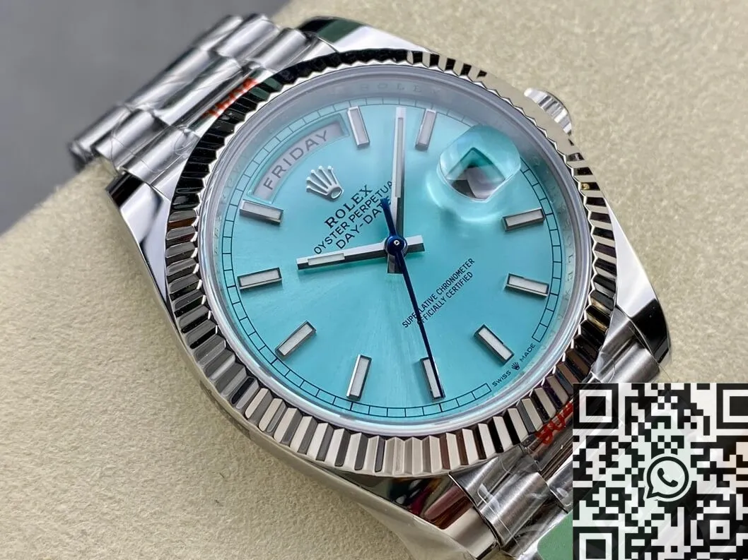 Snug Rolex Day Date M228236-0018 Lce Blue Size 40mm Watch ARF Factory 2144