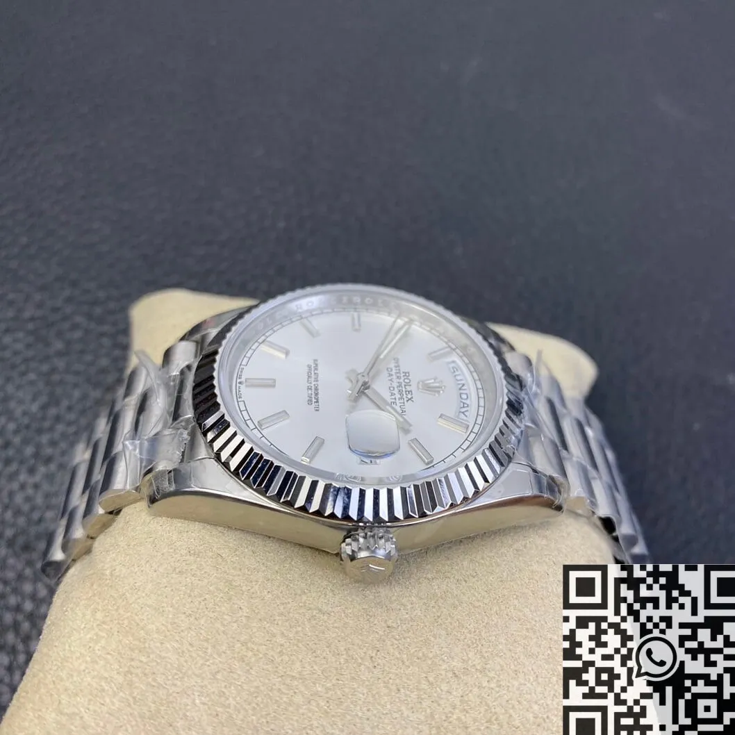 Breathable Rolex Day Date M228236 Silver Dial Size 40mm Watch EW Factory 2791