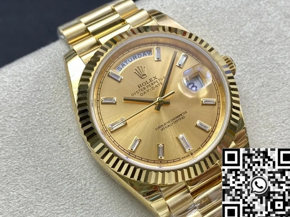 Resilient Rolex Day Date M228238-0005 Champagne Dial Size 40mm Watch EW Factory 2795