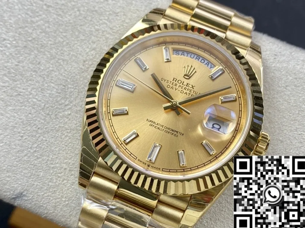 Resilient Rolex Day Date M228238-0005 Champagne Dial Size 40mm Watch EW Factory 2795