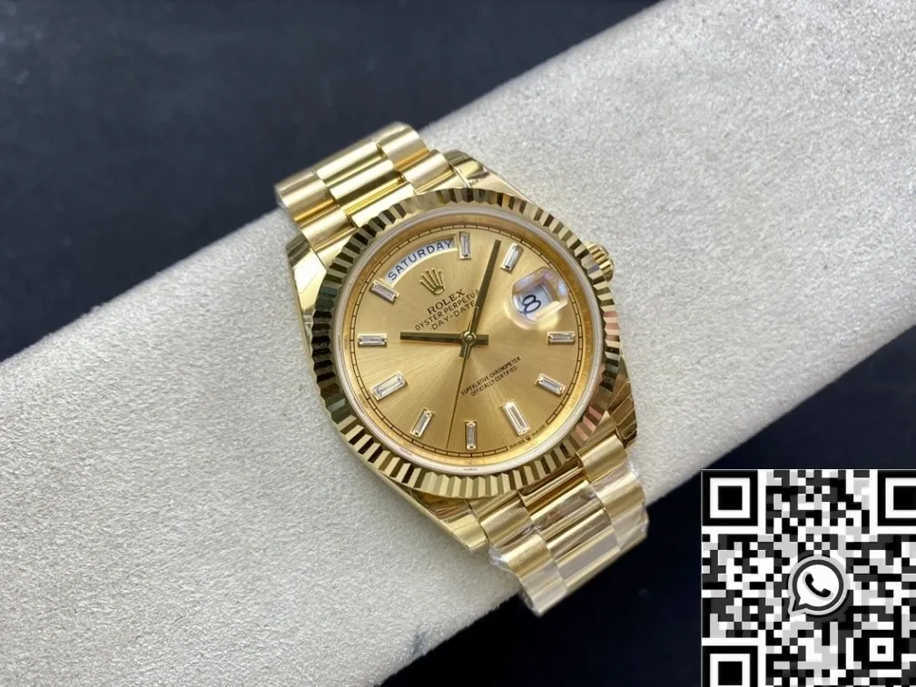 Resilient Rolex Day Date M228238-0005 Champagne Dial Size 40mm Watch EW Factory 2795