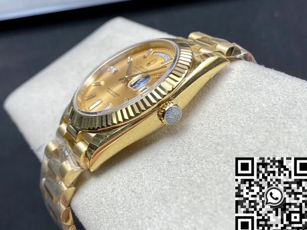 Resilient Rolex Day Date M228238-0005 Champagne Dial Size 40mm Watch EW Factory 2795