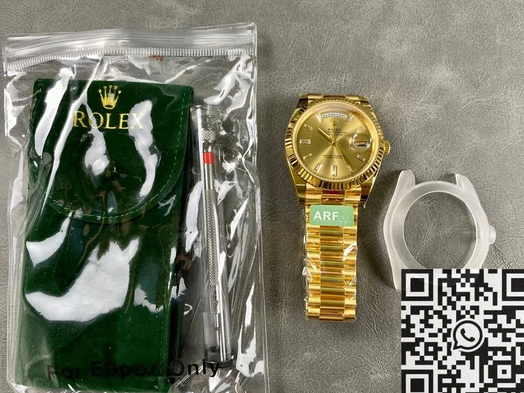 Original Rolex Day Date M228238-0005 Gold Size 40mm Watch ARF Factory 2146