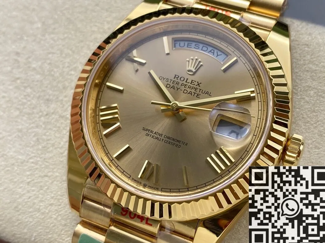 Rolex Day Date M228238-0006 Gold Size 40 ARF Factory Soft 2150