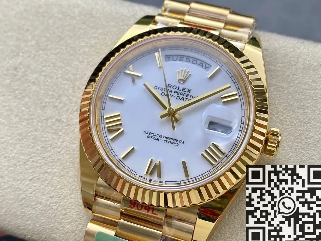 Classic Rolex Day Date M228238-0042 White Size 40 ARF Factory 2149