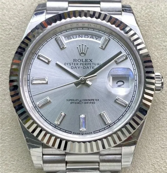 HighPerformance Rolex Day Date M228239-0003 Silver Dial Size 40mm Watch EW Factory 2800