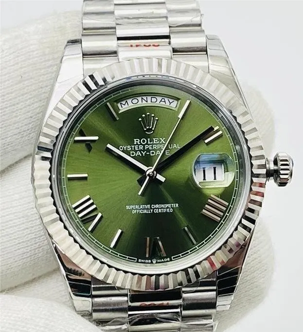 Rolex Day Date M228239-0033 Olive Green Dial Size 40mm Watch EW Factory Unique 2801