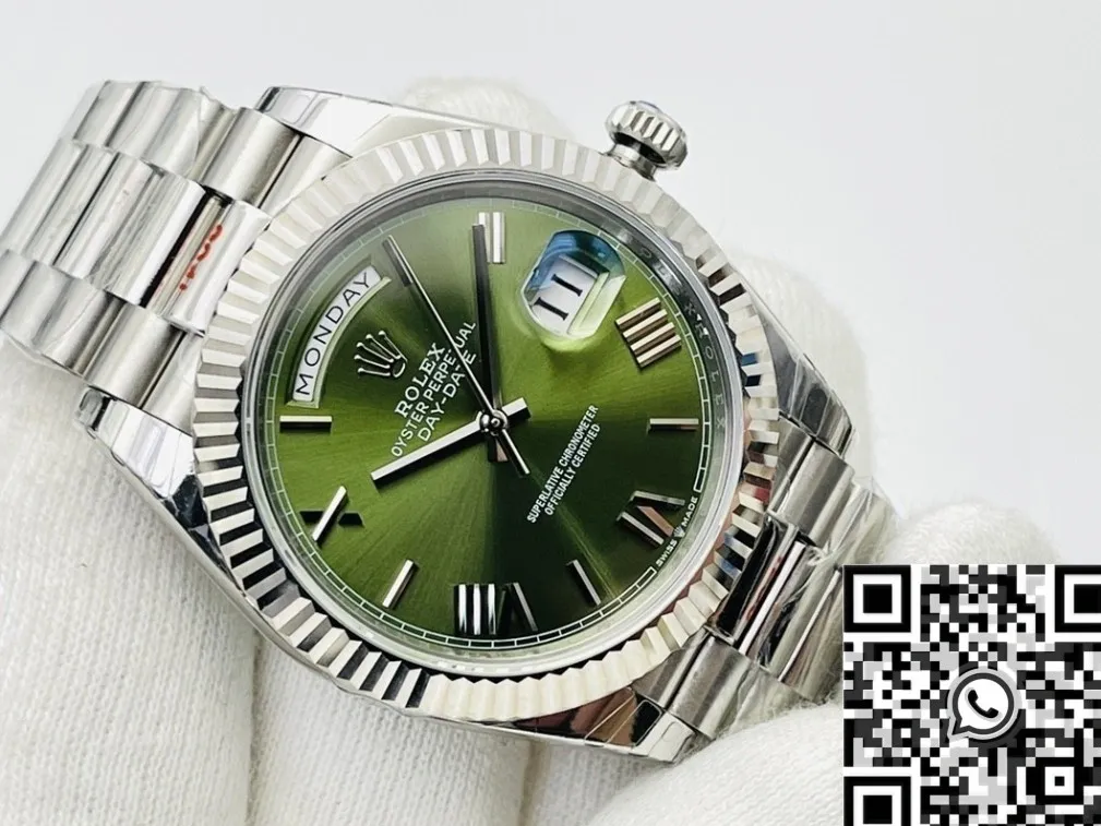 Rolex Day Date M228239-0033 Olive Green Dial Size 40mm Watch EW Factory Unique 2801