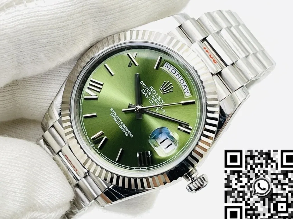 Rolex Day Date M228239-0033 Olive Green Dial Size 40mm Watch EW Factory Unique 2801