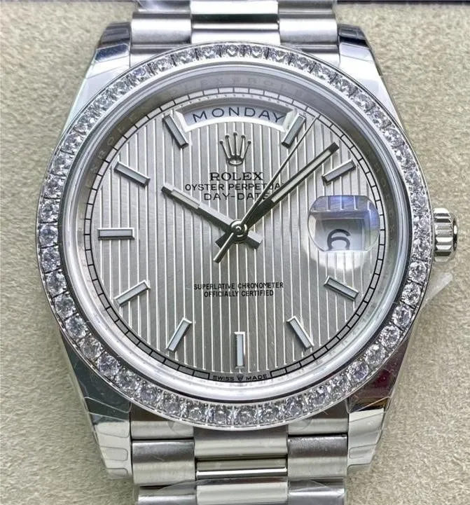 Rolex Day Date M228349RBR-0007 White Gold Size 40mm Watch EW Factory Resilient 2802