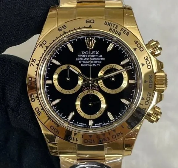 Lightweight Rolex Daytona M126508-0004 Gold Watchband Black Panda Dial BT Factory 1926