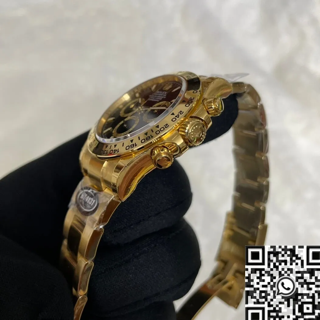 Lightweight Rolex Daytona M126508-0004 Gold Watchband Black Panda Dial BT Factory 1926