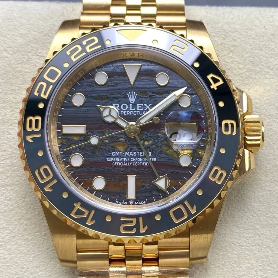 Rolex GMT Master II 126718GRNR-0002 Gold Watch 3285 Automatic Movement ARF Factory Modern 2155